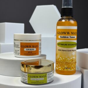 Korean Formula beauty cream (30gm) + Sunblock SPF 50 +++ (25gm)  & Golden face Toner (100ml)